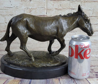 Vienna Cold Painted Bronze Donkey Hot Cast Sculpture