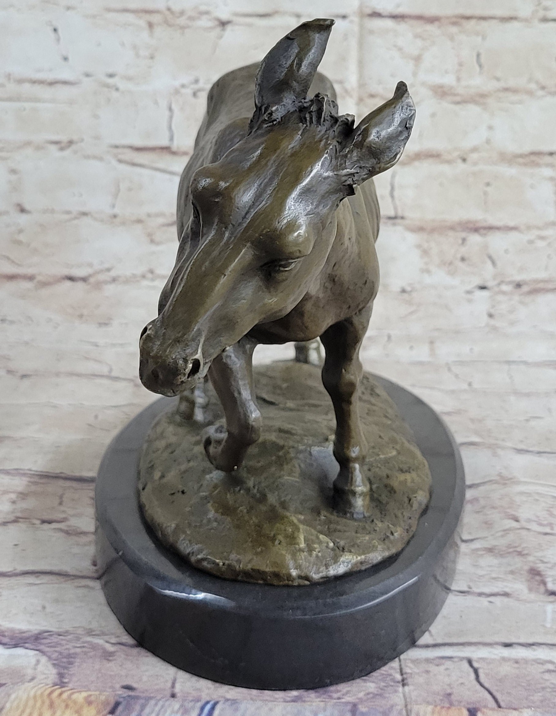 Vienna Cold Painted Bronze Donkey Hot Cast Sculpture