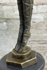 Signed Chiparus Alluring Woman in Seductive Pose Bronze