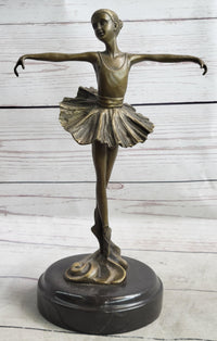Prima Ballerina Dancer Figure Trophy on Marble Base