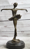 Prima Ballerina Dancer Figure Trophy on Marble Base