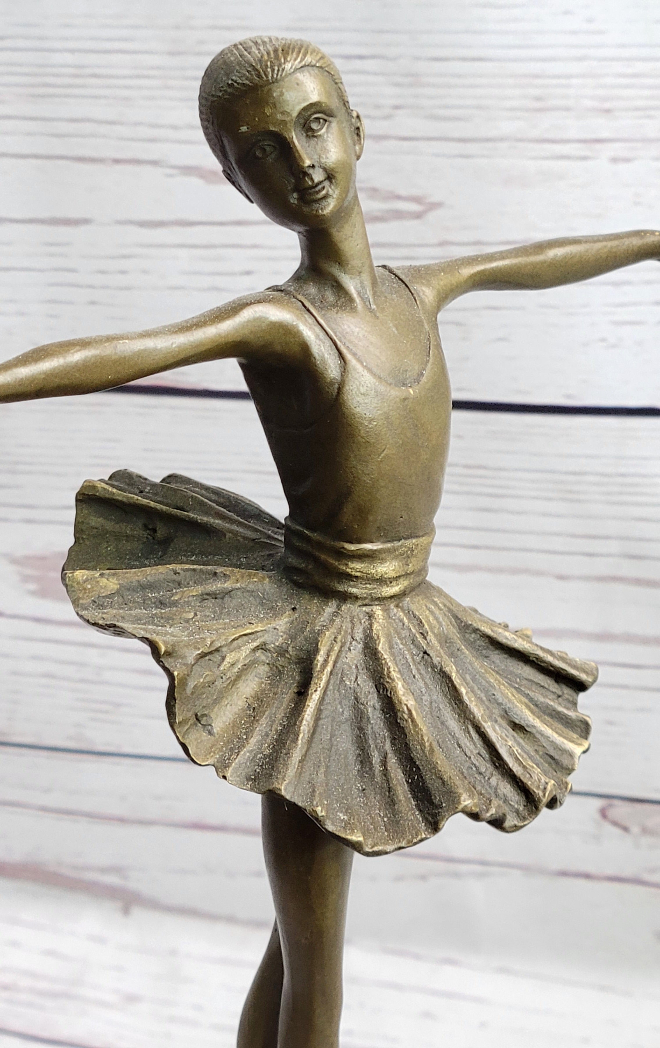 Prima Ballerina Dancer Figure Trophy on Marble Base