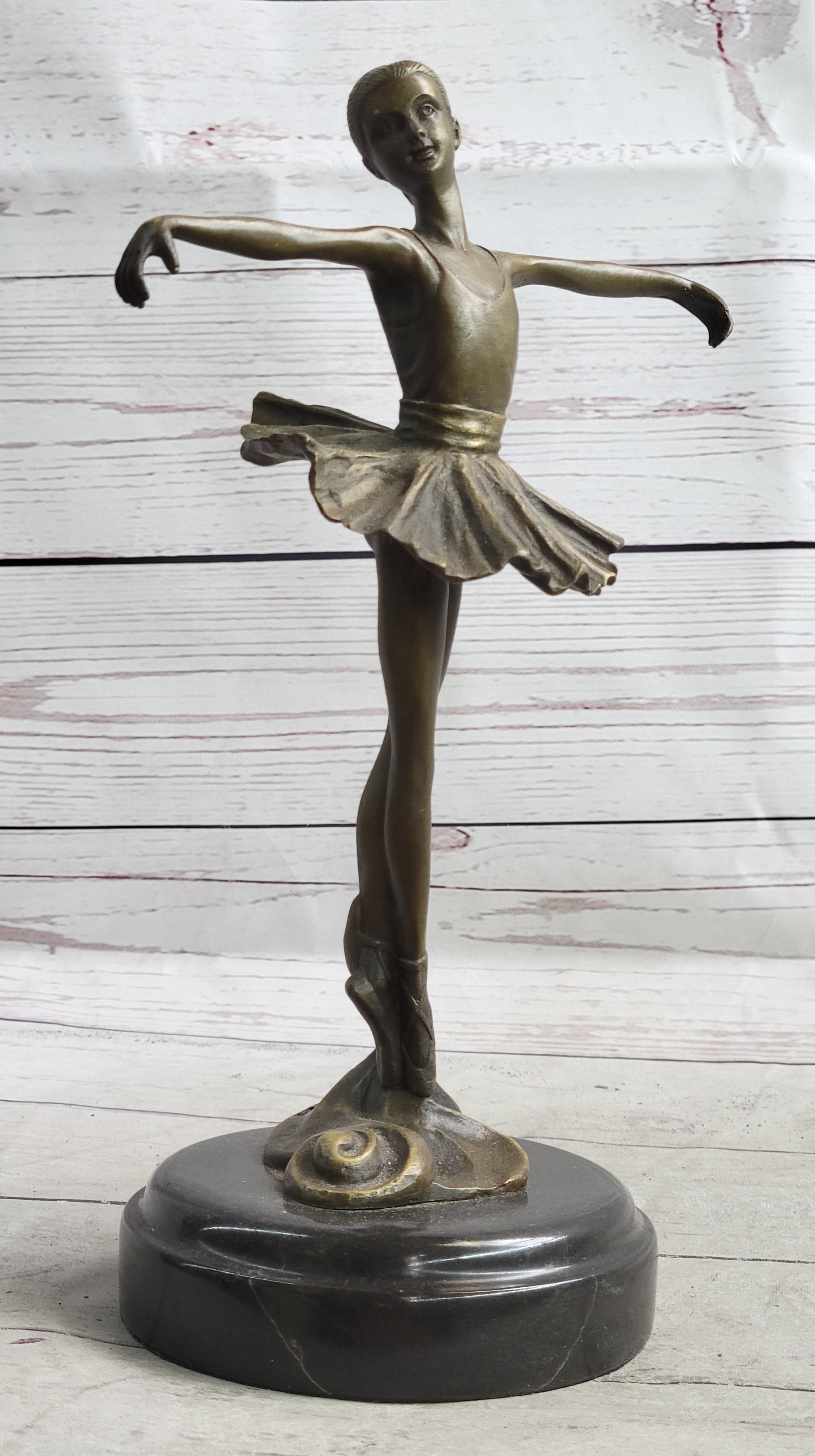 Prima Ballerina Dancer Figure Trophy on Marble Base