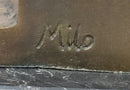 Hot Cast Bronze Skeleton Thinker Memento Mori Sculpture