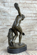 Discobolos of Myron Discus Thrower Bronze Sculpture Replica