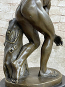 Discobolos of Myron Discus Thrower Bronze Sculpture Replica