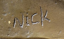 Bronze Bust of Young Boy on Marble Base Signed Art
