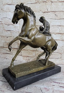 Horseback Monkey on My Back Riding Horse Bronze by Milo 13" x 13"
