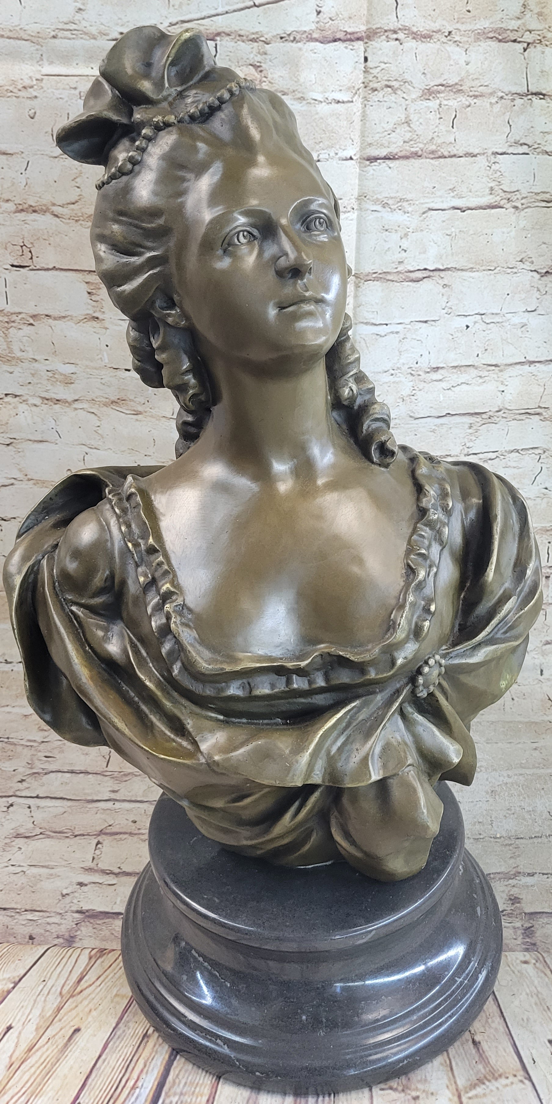 Bronze and Ormolu Bust of Marie Antoinette by Gerome