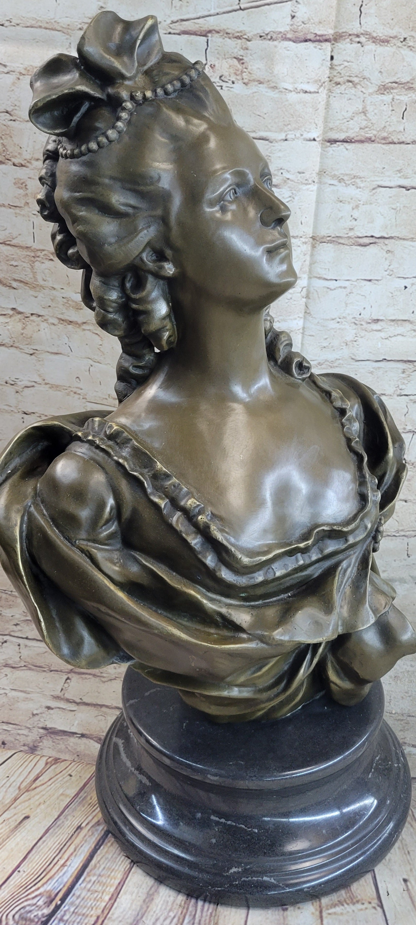 Bronze and Ormolu Bust of Marie Antoinette by Gerome