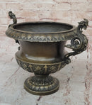 Signed Milo Elegant Vase Planter Bronze Sculpture