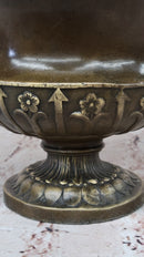 Signed Milo Elegant Vase Planter Bronze Sculpture