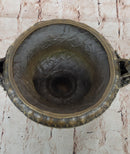Signed Milo Elegant Vase Planter Bronze Sculpture