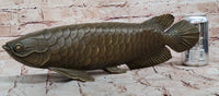 Bronze Arowana Fish – Asian Feng Shui Wealth Symbol