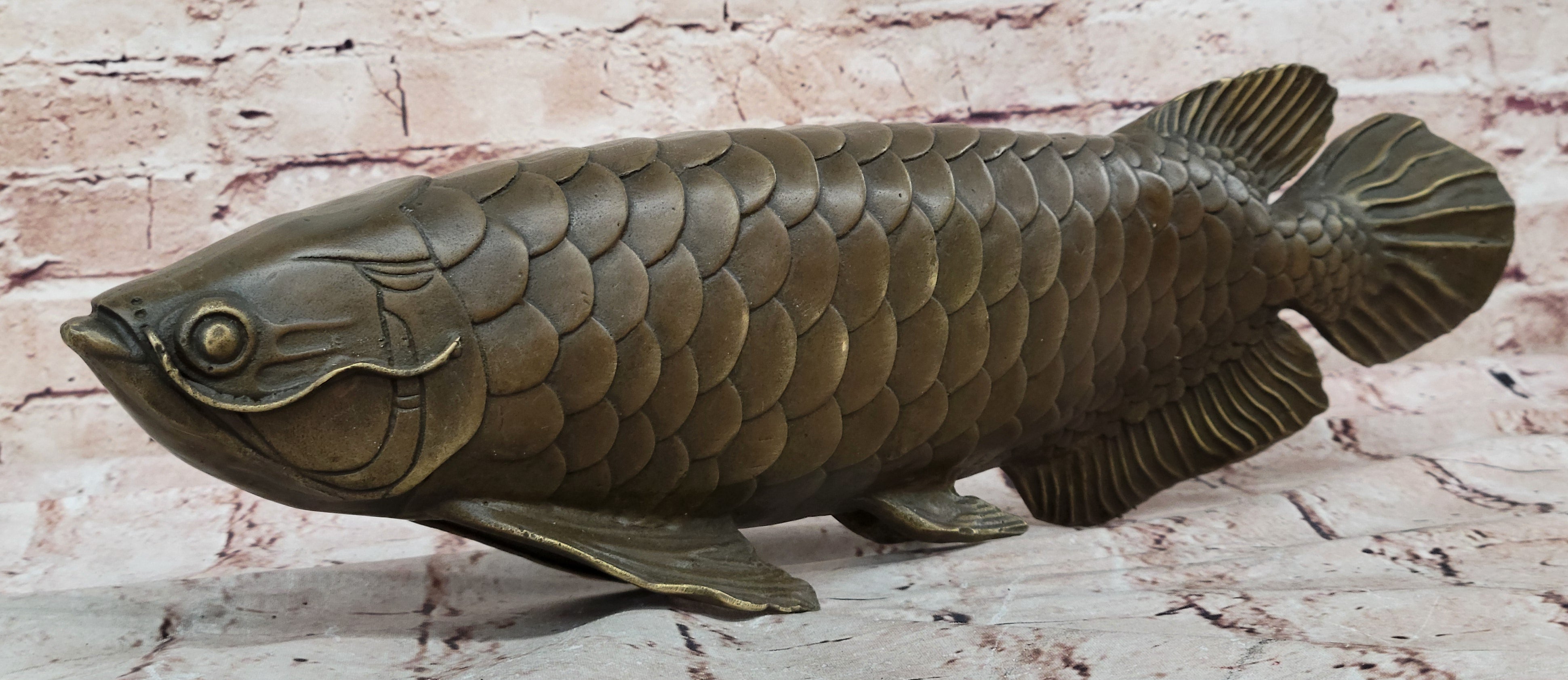 Bronze Arowana Fish – Asian Feng Shui Wealth Symbol