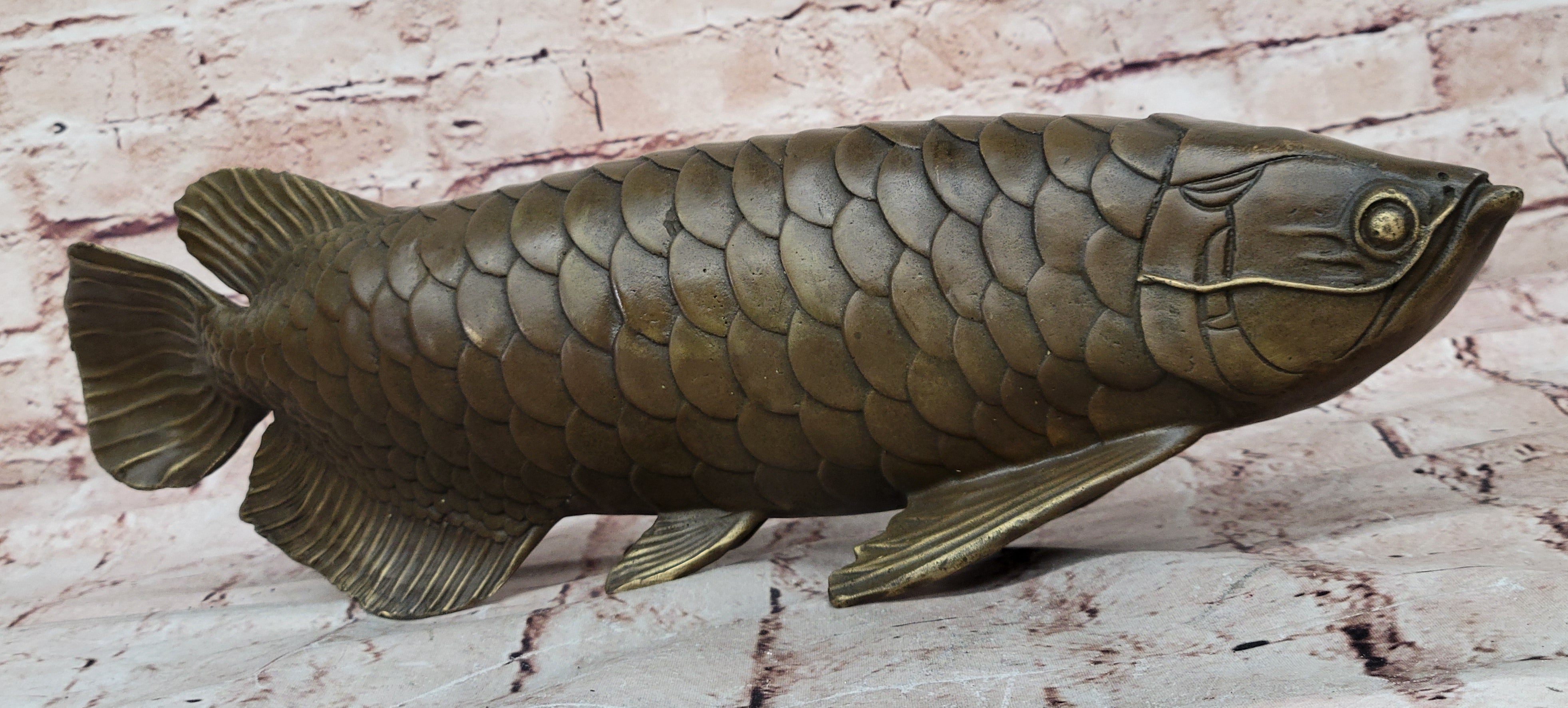 Bronze Arowana Fish – Asian Feng Shui Wealth Symbol