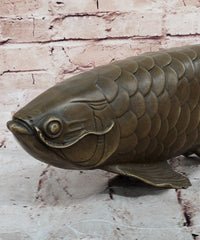 Bronze Arowana Fish – Asian Feng Shui Wealth Symbol
