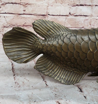 Bronze Arowana Fish – Asian Feng Shui Wealth Symbol