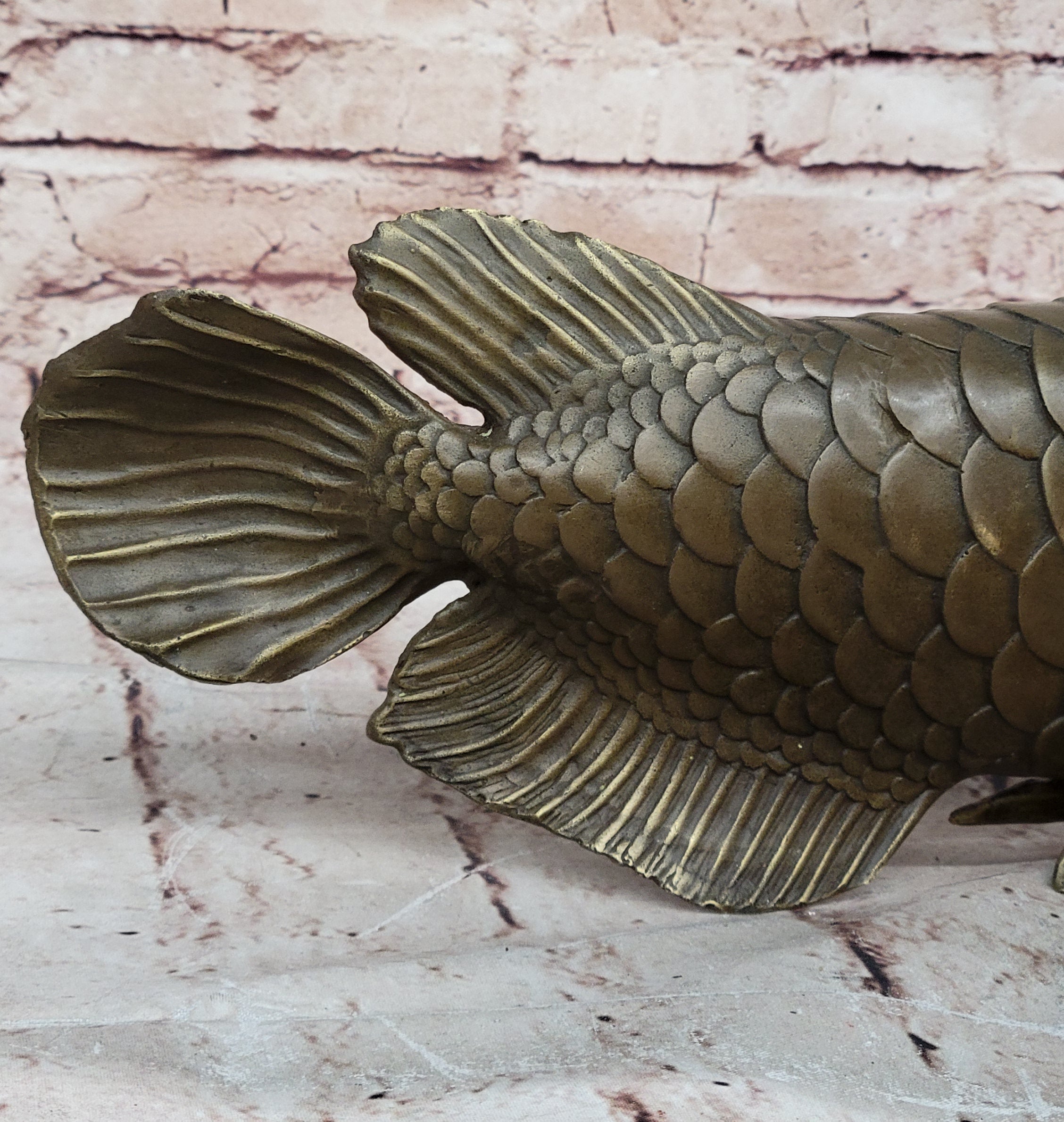 Bronze Arowana Fish – Asian Feng Shui Wealth Symbol