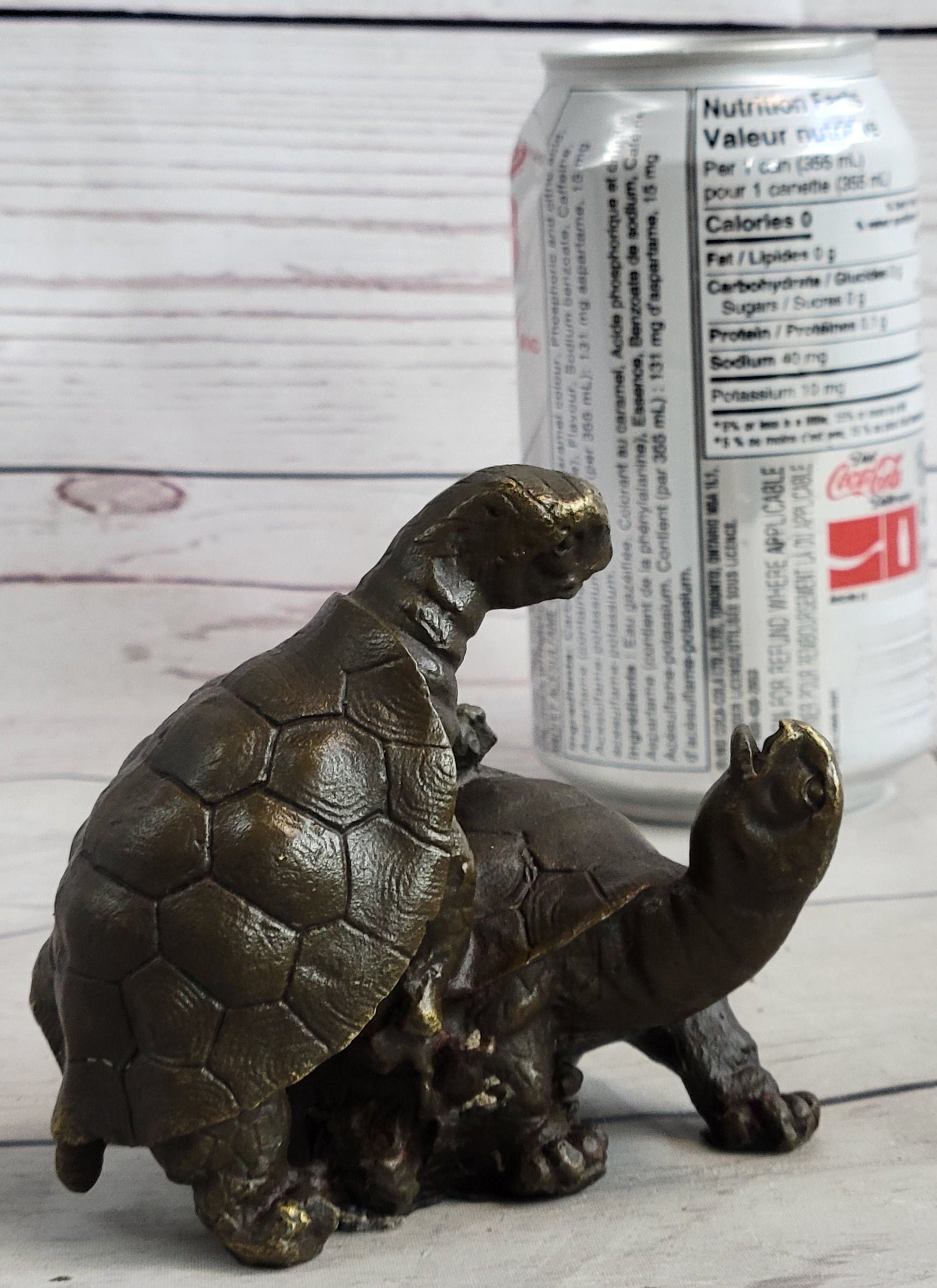 Two Turtle Sharing Love Bronze Sculpture