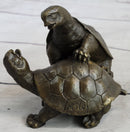 Two Turtle Sharing Love Bronze Sculpture