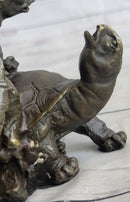 Two Turtle Sharing Love Bronze Sculpture
