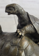 Two Turtle Sharing Love Bronze Sculpture