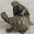 Two Turtle Sharing Love Bronze Sculpture