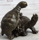 Two Turtle Sharing Love Bronze Sculpture