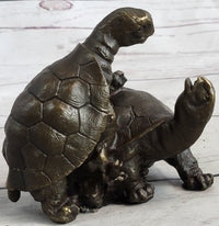Two Turtle Sharing Love Bronze Sculpture
