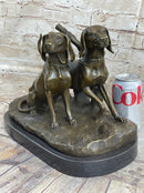 Large Vizsla Dog Bronze Marble Sculpture by Debut