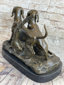 Large Vizsla Dog Bronze Marble Sculpture by Debut