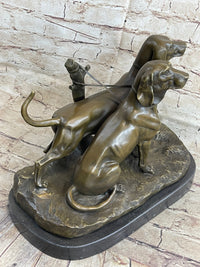 Large Vizsla Dog Bronze Marble Sculpture by Debut