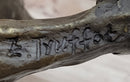 Signed Truffot Hunting Dog With Dead Bird Bronze Art Deco