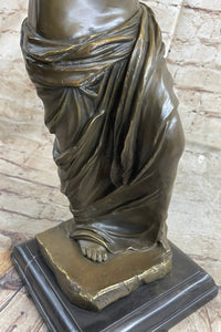 Venus De Milo Nude Ancient Greek Sculpture Figure on Marble Base