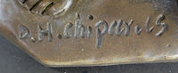Bronze Marble Dancer Vintage Theatre Signed Chiparus Sculpture