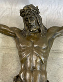 Jesus Christ on Cross Wall Hanging Crucifix 18.5" x 17.5"