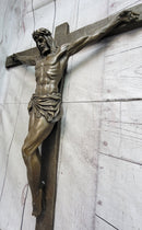 Bronze Wall Mounted Crucifix Jesus Christ 25" x 21"