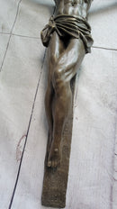Bronze Wall Mounted Crucifix Jesus Christ 25" x 21"