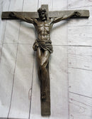 Bronze Wall Mounted Crucifix Jesus Christ 25" x 21"