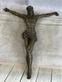 Jesus Christ on Cross Wall Hanging Crucifix 18.5" x 17.5"