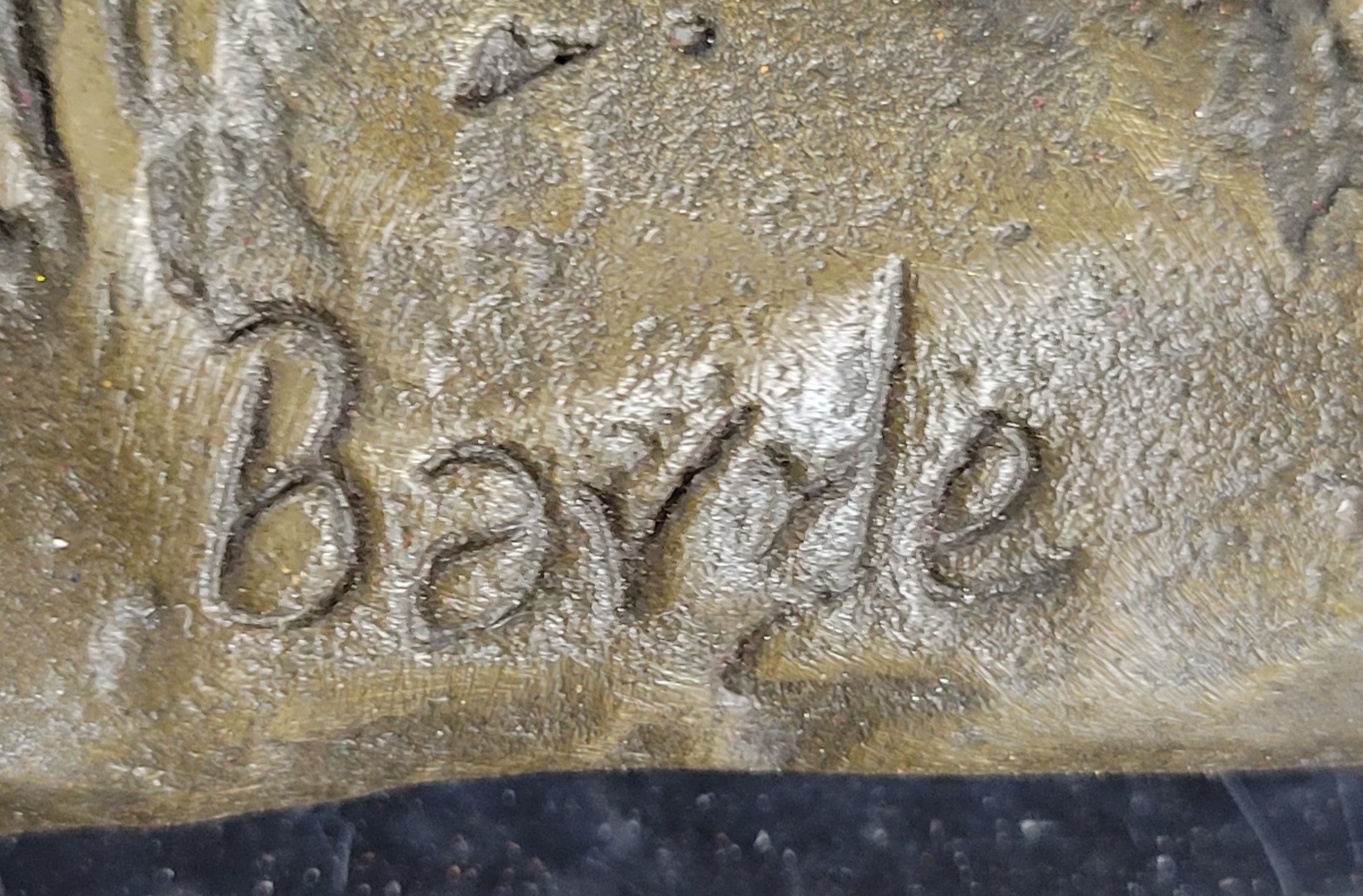 Signed Barye Male Lion With Cubs Bronze Sculpture