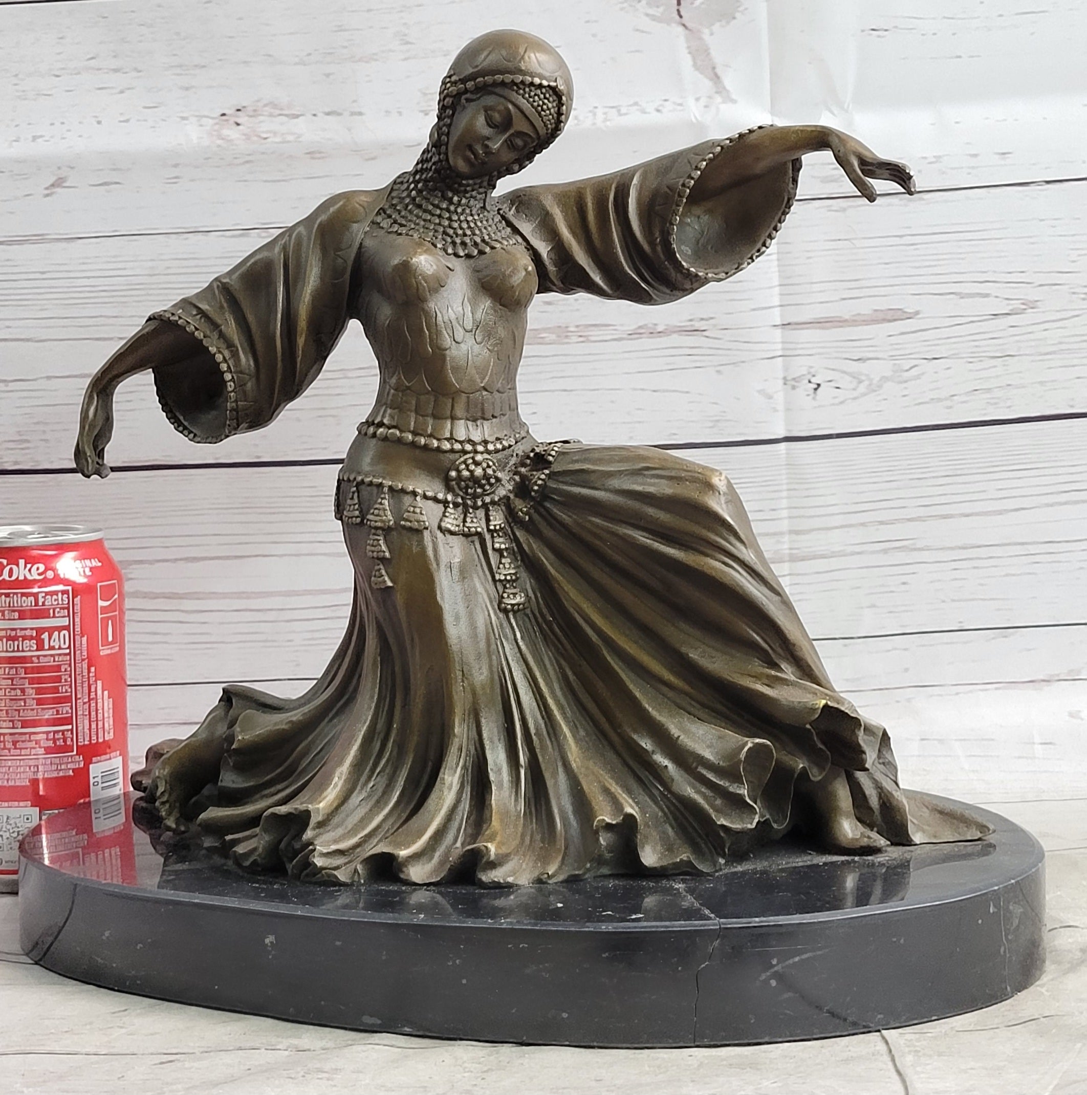Turkish Georgian Dancer Bronze Sculpture Chiparus Figure