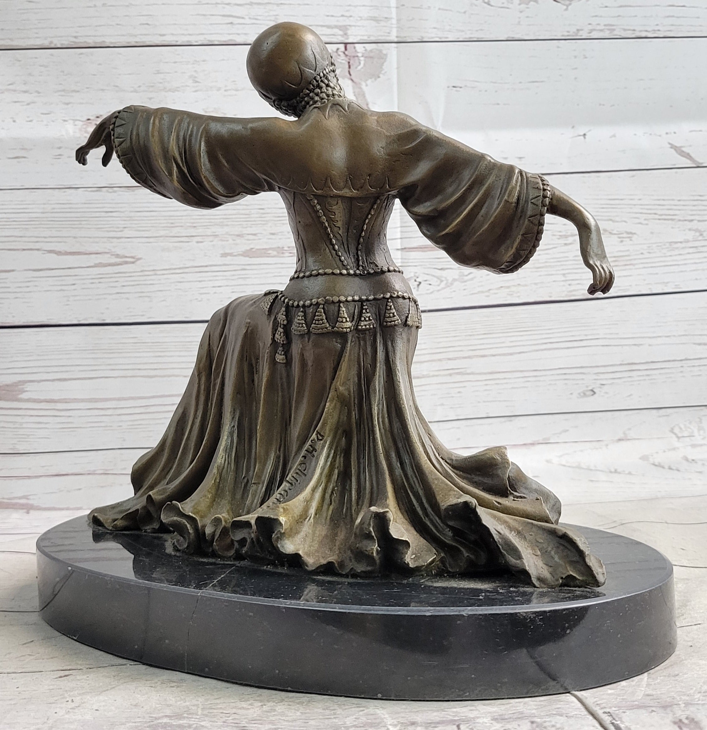 Turkish Georgian Dancer Bronze Sculpture Chiparus Figure