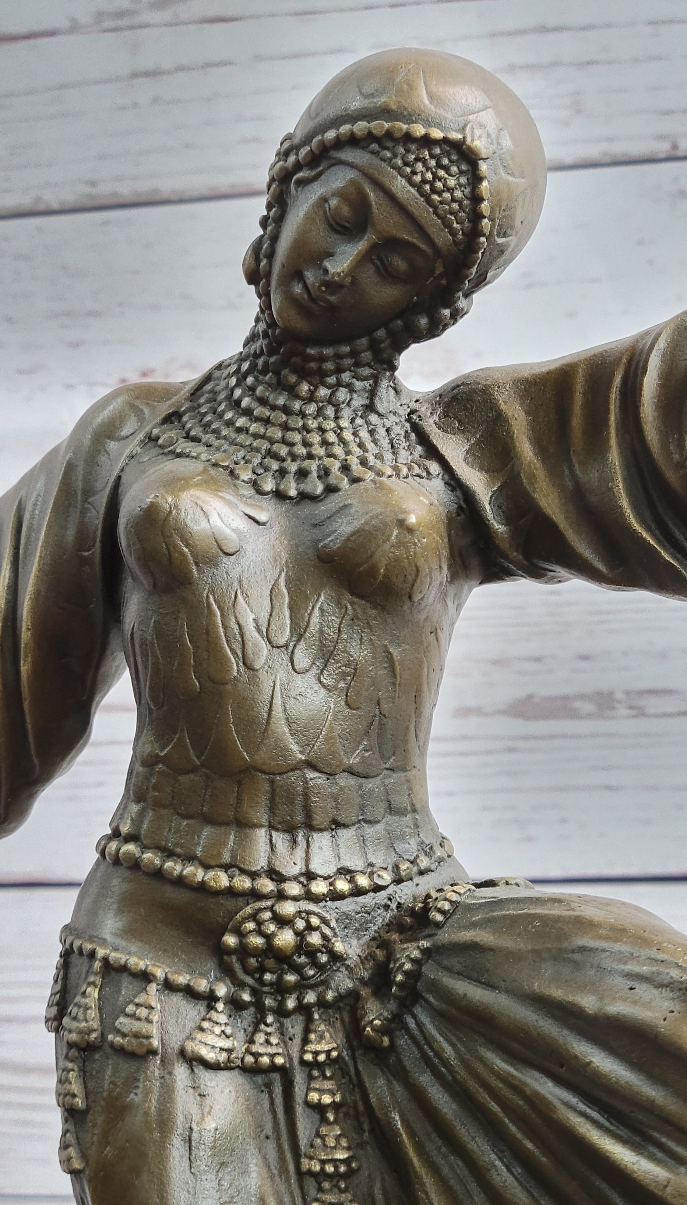 Turkish Georgian Dancer Bronze Sculpture Chiparus Figure
