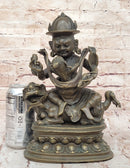 Bronze Vajrayana Deity – Himalayan Protector God Figure