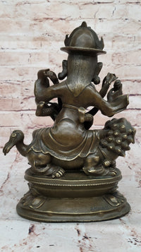 Bronze Vajrayana Deity – Himalayan Protector God Figure