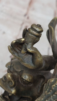 Bronze Vajrayana Deity – Himalayan Protector God Figure