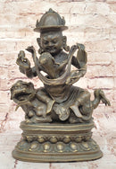 Bronze Vajrayana Deity – Himalayan Protector God Figure