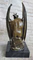 Bronze Marble Lucifer Demon Fallen Angel Satan Cross